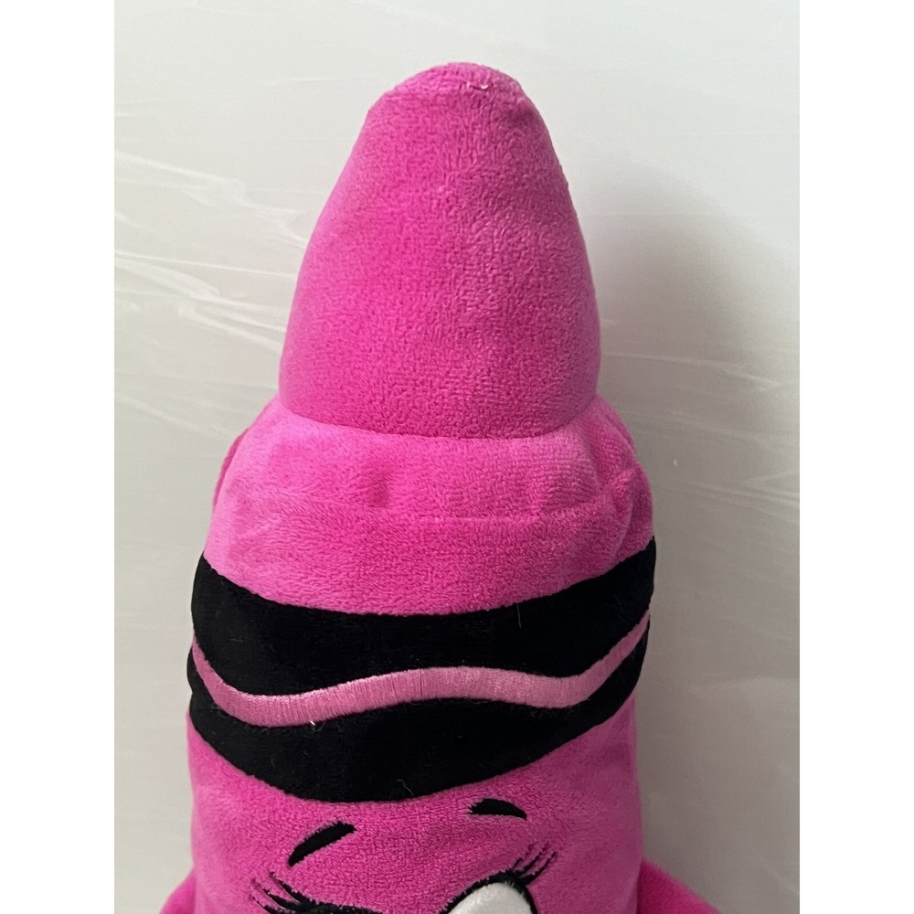 2017 Crayola Experience Jazzberry Jam Plush Pink Crayon 18" Toy - Picture 3 of 8
